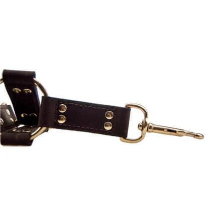 Varkensstropdas Nubuck Leather 4 Way Tie