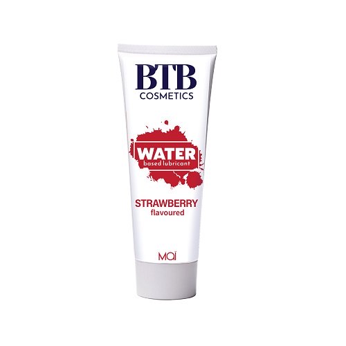 Glijmiddel op waterbasis Aardbei 100ml
